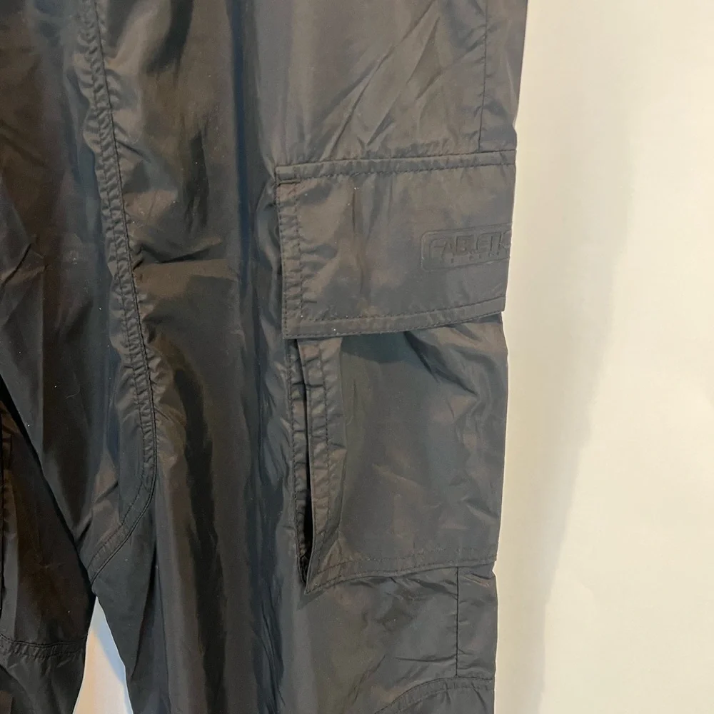 Fabletics Black Lightweight Cargo Slick Joggers SZ XL